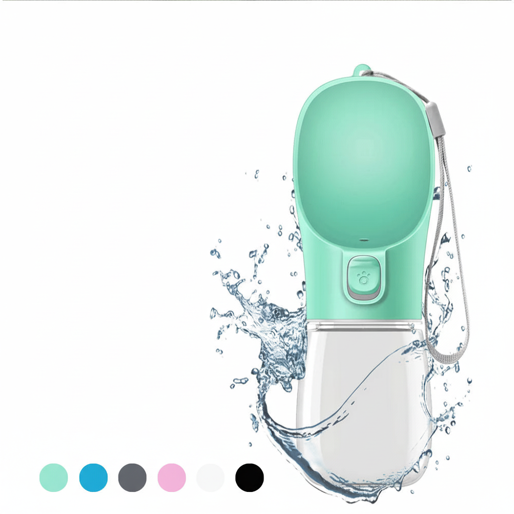 Bouteille d'eau pour chien sans texte